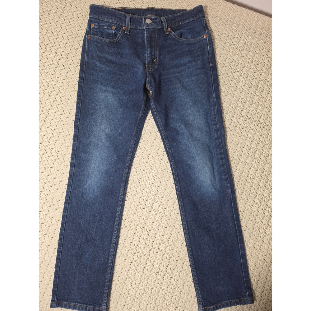 Levi's 511 Slim Fit Jeans Mens 31x29 Dark Wash Blue Excellent Stretch Denim